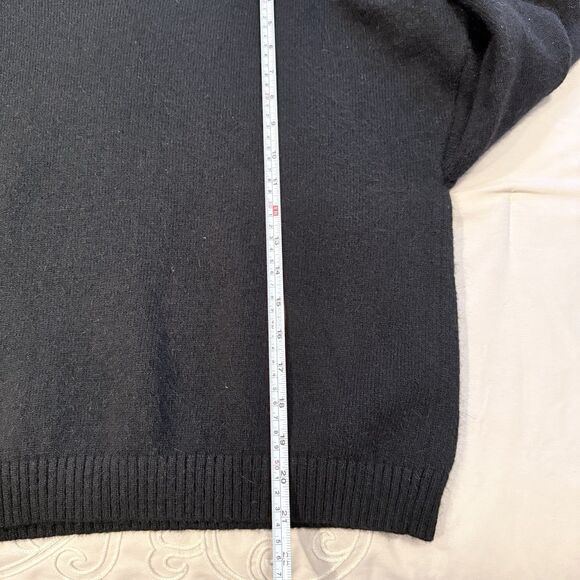 Endless Rose Embellished Neck Sweater Black Size Small Wool Blend Pullover Chic - Picture 10 of 10